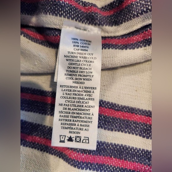 Faherty boho coastal Lagenlook Baja Beach Tunic Dress Size Small new - Picture 13 of 14